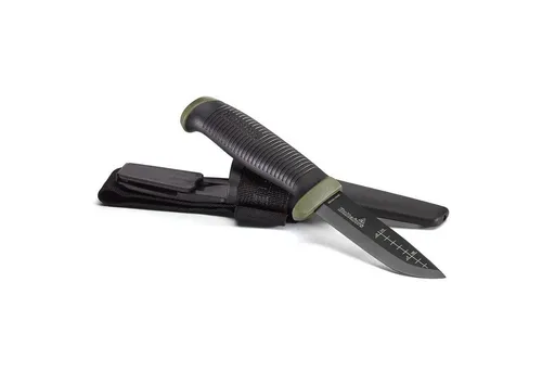 Hultafors Outdoor Messer OK4 - Vielseitiges Handwerkermesser - Taschenmesser mit japanischem Carbonstahl und Scandischliff, ideal für Handwerker und Hobbyisten. Robust und vielseitig einsetzbar für Pappe, Holz und Kunststoff.