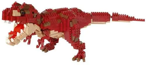 nanoblock Dinosaur Deluxe Edition Tyrannosaurus Rex - Figur-Modellbausätze: Detailliertes T-Rex-Modell aus 850 Bausteinen, ideal für Dinosaurier-Fans und kreative Bastler ab 12 Jahren.