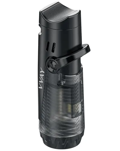 VVAY Sturmfeuerzeug Jetflamme - Gas Nachfüllbar - ohne Gas Geliefert