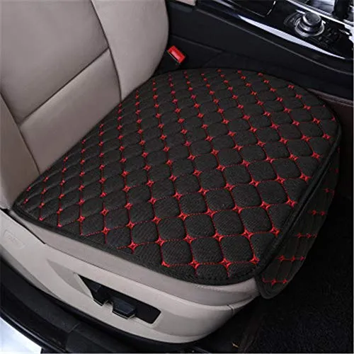 Auto Sitzauflage Sitzkissen Sitzbezüge Universal Sitzauflagen Vordersitzbezüge und Rücksitzbezüge (Schwarz,Vordersitz)