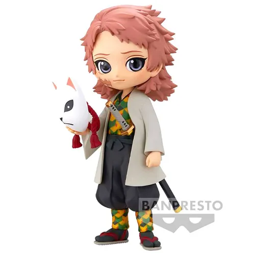 BANPRESTO 18719 - Demon Slayer: Kimetsu No Yaiba Q Posket-Sabito- (Ver.A) - Actionfigur Sabito Ver.A aus Demon Slayer - detailreich und ca. 14 cm groß, perfekt für Sammler und Fans der beliebten Anime-Serie.