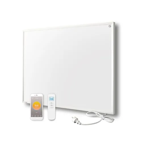 Byecold Infrarotheizung mit Thermostat 580 Watt, App Fernbedienung Steuerung, Infrarot wandmontage Elektroheizung Energiesparende, Wandheizung Heizpaneel Elektrisch Energiesparend Überhitzungsschutz
