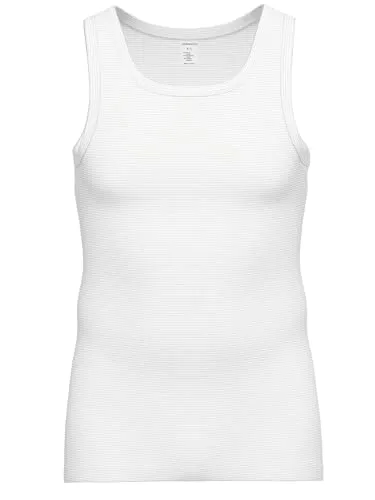 Herren Athletic-Shirt Cotton&More weiß 5 - T-Shirts für Herren, aus hochwertiger Baumwolle mit Öko-Tex Standard 100 Zertifizierung für schadstoffarmen Tragekomfort und luxuriöses Gefühl.