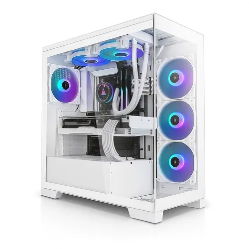 Aurum White Gaming PC mit Ryzen 5 5600 und GeForce RTX 5060 von Aurumpc