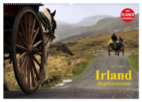 Elisabeth Stanzer | Irland. Impressionen (Wandkalender 2026 DIN A2 quer) - Entdecken Sie die malerische Schönheit Irlands mit diesem hochwertigen Wandkalender. Ideal für jeden Raum, bringt er Farbe und Inspiration in Ihr Zuhause.