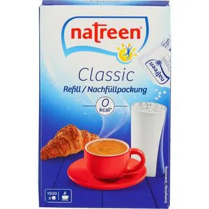 Natreen Süßstoff Classic, Refill, Nachfüllpackung, 1500 Tabletten, 3 Beutel