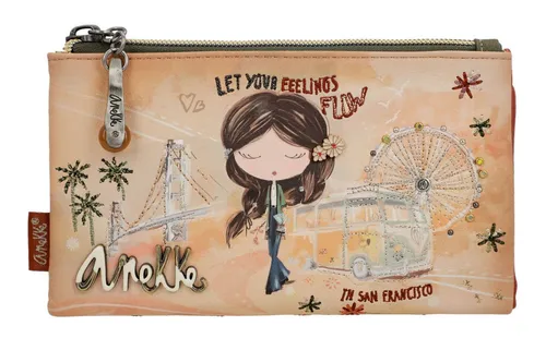 ANEKKE - Kofferwaage in Braun, 18 x 10 x 2 cm, inspiriert von den 60er Jahren und dem Spirit der Freiheit