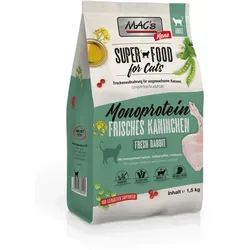 Mac's Katzenfutter getreidefrei Adult Monoprotein Kaninchen 1.5 kg - Hochwertiges Katzenfutter, getreidefrei und mit hohem Fleischanteil, ideal für empfindliche Katzen. Made in Germany, ohne künstliche Zusätze.