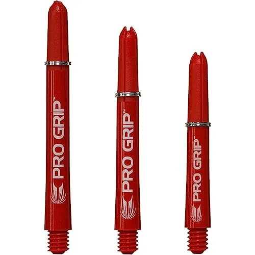 Target Pro Grip Schaft Rot Short 2BA 34mm, 3 Stück