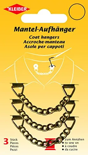 Kleiber + Co.GmbH Mantelhänger 3er-Set, Gebürstetes Silber in gold von Kleiber