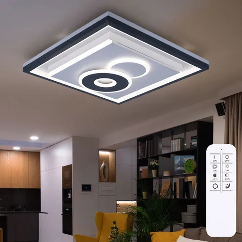 LED Deckenlampe mit Fernbedienung, dimmbar und Memory-Funktion