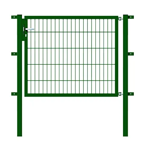 Einzeltor ALBERTS Flexo 125 x 100 cm Typ 6/5/6 - Gartenzäune, robustes Metalltor mit grünem Anstrich, ideal für eine sichere und stilvolle Einfriedung Ihres Gartens.