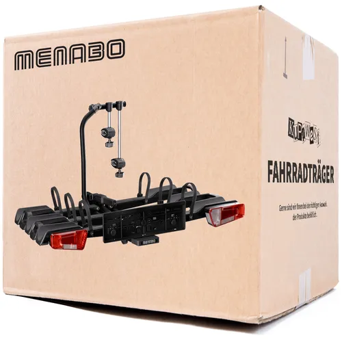 Menabo Fahrradträger Orbit 3 schwarz für 3 Fahrräder abklappbar