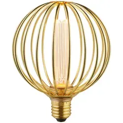 Searchlight Led-Leuchtmittel Globe Lamp, Gold, Metall, Glas, 16 cm, Lampen & Leuchten, LED-Lampen, E27 LED