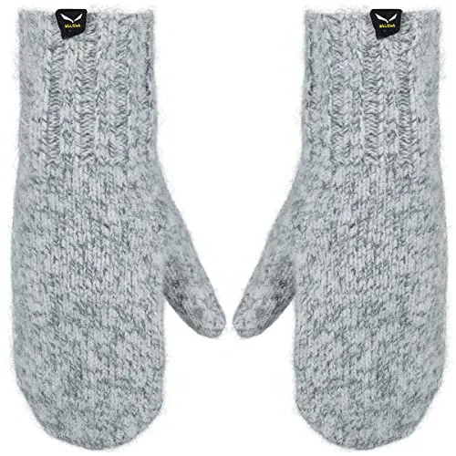 Salewa Walk Wool 2 Mitten grey (0051) 11 - Outdoor Fäustlinge für Unisex & Herren, aus gewalkter Wolle für hervorragende Isolierung und Atmungsaktivität, ideal für Skitouren und winterliche Abenteuer.