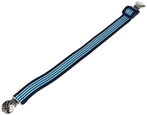 Playshoes Unisex Kinder Elastik-gürtel Ohne Schnalle Zum Klipsen, Hellblau/Marinem, 74