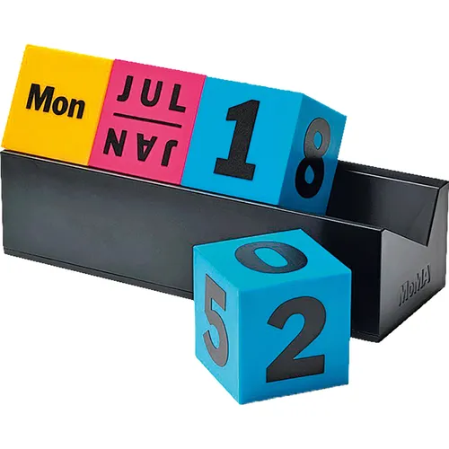 MoMA Ewiger Kalender Cubes CYMK