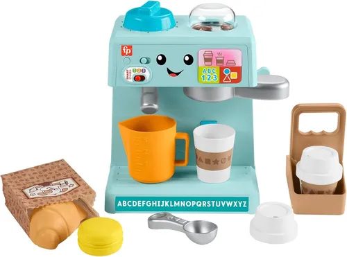 Fisher-Price Lachen und Lernen Kaffeemaschine mit Kaffeezubehör