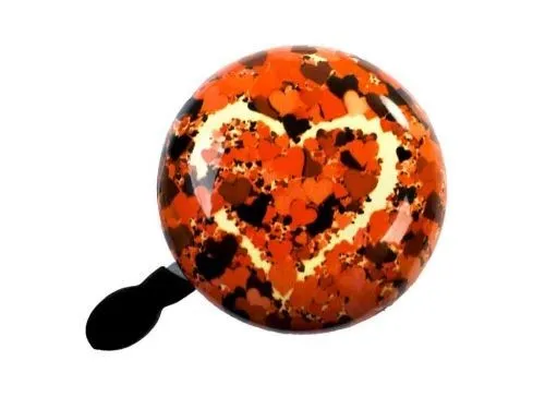 Fahrradklingel bbeBell Ding Dong „Roseheart“, XXL Ø 80mm, Bike Bell