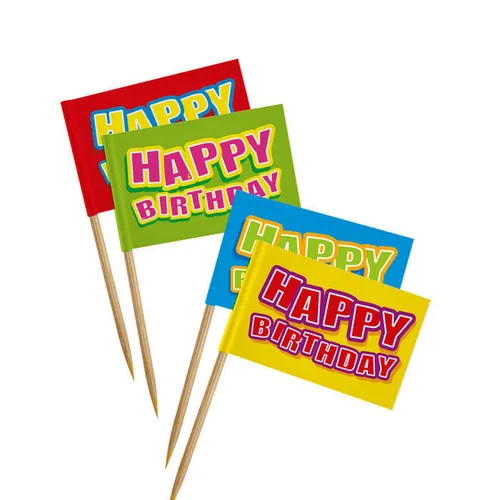 Party,Picker,Deko,Tischdeko,Geburtstag,Party, Happy Birthday, 24 Stück