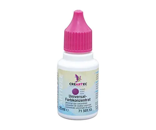 Artidee CREARTEC - Universal-Farbkonzentrat - Farbton: Lila - zum Mischen mit unterschiedlichster Materialien wie Lacke, Leime, Gießmassen und Farbe - 25 ml - Made in Germany