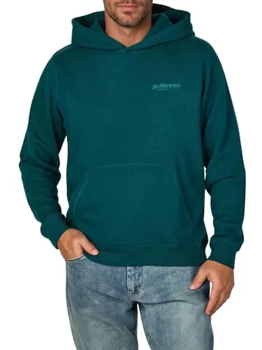 JACK & JONES Hoodie Herren Relaxed Fit JWHINTERLUDE in türkis von Jack & Jones
