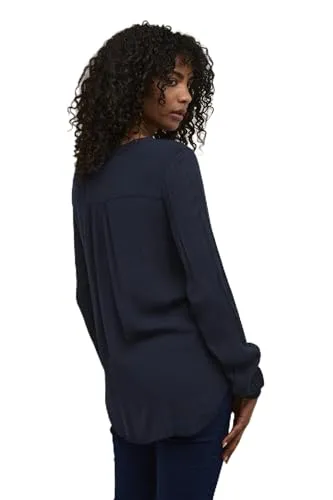 KAFFE Damen Bluse Langarm Amber Damen Bluse Amber Langarm V Ausschnitt Casual Shirt Lange Ärmel