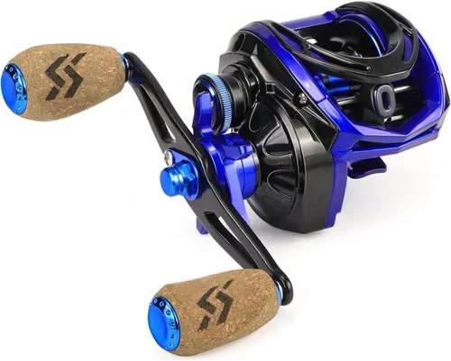 Sougayilang CB200 Baitcast Angelrolle 7.3:1 mit Magnetbremse - Hochwertige Baitcast Angelrolle für Erwachsene, ideal für präzises Angeln. Mit einer effektiven Magnetbremse für optimale Kontrolle und einfache Handhabung.