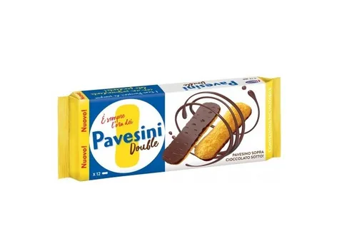 Barilla Pavesi Pavesini Double Eier Kekse mit dunkler Schokolade Basis 60g