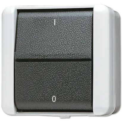 Jung 802W Wippschalter, Aus 2-polig, AX 250 V ~, IP 44, WG 800