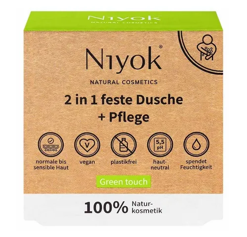 Niyok 2in1 Feste Dusche + Pflege (Green touch) von Niyok