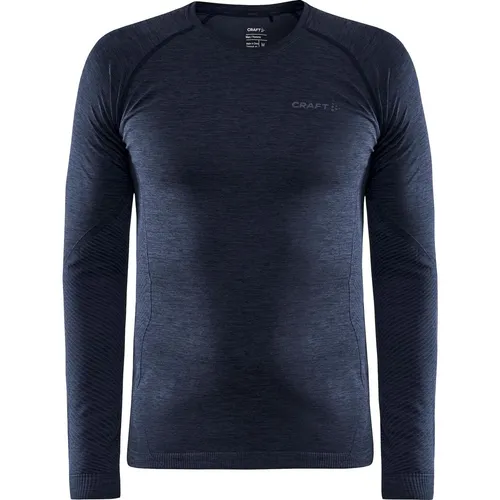 Craft Core DRY Active Comfort Long Sleeve Men blaze (B396000) L - Funktionale Langlauf Unterwäsche für Männer, bietet hervorragenden Komfort, effizienten Feuchtigkeitstransport und ist aus umweltfreundlichem, recyceltem Material gefertigt.