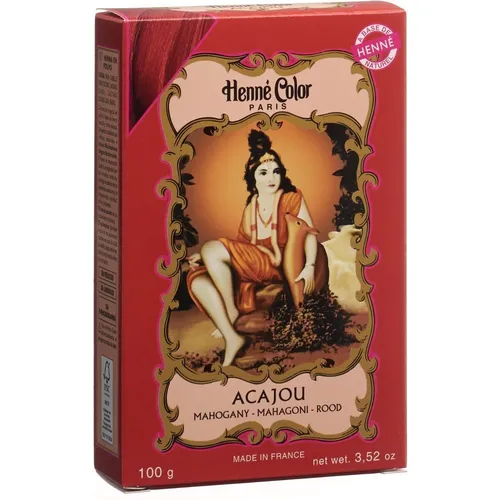 Henna Color 100g Naturhaarfärbemittel Hennè Pulver Pflanzen Haar Farbe Öko NEU Mahagoni (acajou)