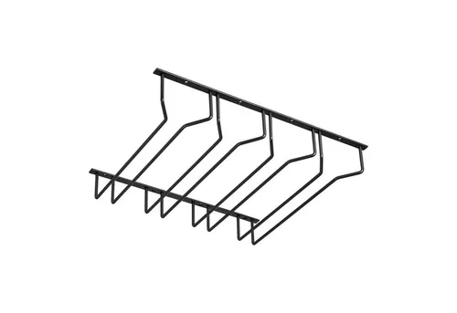 SOTECH Gläserhalter für 4 Glasreihen - Schwarz - Praktischer Gläserhalter für 4 Glasreihen (460 x 355 x 70 mm) in elegantem Schwarz. Ideal für die Küche, Bars oder Restaurants. Hält Stielgläser ordentlich und griffbereit, einfache Montage garantiert.