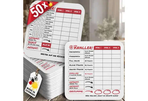 Glasuntersetzer & Bierdeckel Rot von Funke & Brand