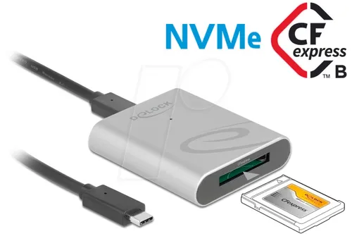 DELOCK 91751 - Card Reader, extern, USB Type-C für CFexpress Speicherkarten