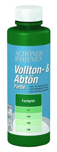 Schöner Wohnen Voll- & Abtönfarbe Innenfarbe Mischfarbe 250 ml forstgrün