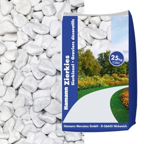 Marmorkies Carrara weiß 12-16 mm 1x 25kg Sack, Kies, Split