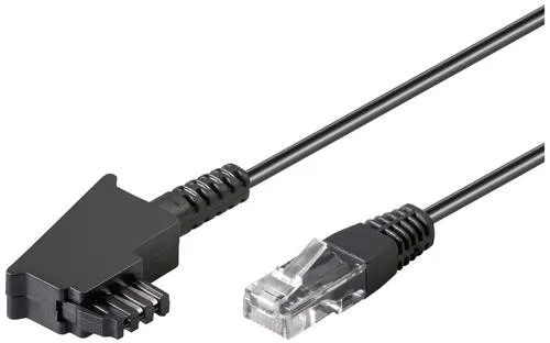 Goobay DSL Anschlusskabel [1x RJ45-Stecker in schwarz von Goobay