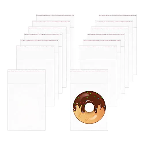 Plastiktüte Cellophantüte Selbstklebend OPP Tütchen 300pcs 10x13cm Self Sealing Klar Verpackung Beutel 50µm Transparente Zellophanbeutel für Süßigkeiten Plätzchen Gebäck Geschenk(11 Größen verfügbar)