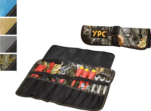 YPC BG00013CAMO - ''VarioRoll L'' Werkzeug Rolltasche, Camouflage-Schwarz, 45x32cm