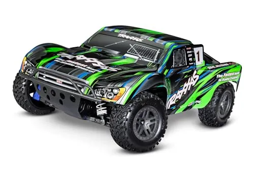 Traxxas Slash 4x4 Brushless 2S Short Course RTR 1:10 Grün Edition - RC Modellbau, leistungsstarker Brushless-Motor für beeindruckende Geschwindigkeit und Kontrolle im Gelände.