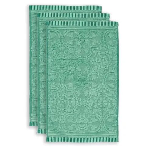 PiP Studio Gästetuch-Set Tile de Pip 3X Farbe Grün, Größe 30x50 x 3