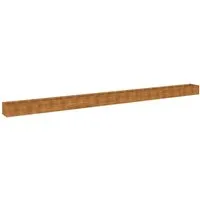 vidaXL Hochbeet aus Cortenstahl, wetterfest und geräumig - Hochbeete-Kit aus langlebigem Cortenstahl, ideal für Gärten und Balkone. Bietet viel Platz für Pflanzen und Gemüse, ohne Wartungskosten durch Rostschutz.