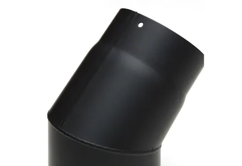 raik SH027-150-sw Rauchrohrbogen 150mm - 45° schwarz - Abgasrohre, hochwertiger Rauchrohrbogen mit 45°-Winkel für optimale Abgasführung und langlebige Nutzung