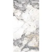 Bodenfliese Feinsteinzeug Weiß Glasiert Poliert 60 cm x 120 cm - Moderne Bodenfliese aus Feinsteinzeug in Marmor-Optik, ideal für Innenräume. Hohe Dichte, frostsicher und perfekt für Fußbodenheizungen.
