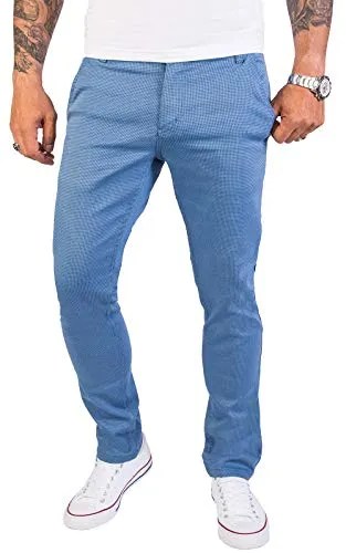 Rock Creek Herren Chino Hose Slim Fit - Elegante Casual Hosen für Männer - Wanderhosen mit Slim Fit Design und elegantem Punkt-Muster, ideal für Business und Freizeit. Bequem und vielseitig kombinierbar für jeden Anlass.