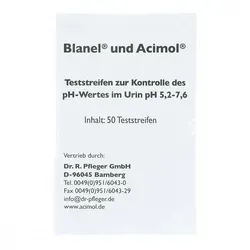 Teststreifenheft zur, zum Bestimmung d.Urin ph Wertes