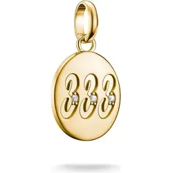 Thomas Sabo Charm Club Connect Charm-Anhänger Engelzahl 333 in gold von THOMAS SABO