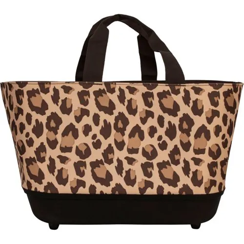 Reisenthel Shoppingbasket Leo Macchiato - Einkaufstaschen & Einkaufstrolleys, stilvolles Leopardenmuster und langlebiges Polyester für elegantes Einkaufen.